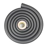 Tritina 6.6 ftガラステーブルデスクエッジ＆コーナークッション、セキュリティバンパー、ベビーセーフティー、子供用子供用デスクテーブルプロテクター(ブラック)