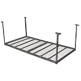 GoplusオーバーヘッドガレージストレージラックHeavy Duty調節可能な天井ストレージラック 4'x8' garage storage racks