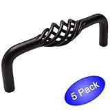 Cosmas 9992 – 96 FBフラットブラックキャビネット引き出しパック ブラック 9992-96FB - 5 Pack