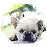 全面動物プリント 傘 犬 フレンチブルドッグ 長傘 雨傘 8本骨 60cm ジャンプ傘 高撥水 レディース メンズ