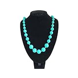 SillyMunk TM Silicone Autistic Kids Necklace (Teal) [並行輸入品]