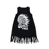 Cutelove 子供ドレス ガールズ 女の子 綿 可愛い柄 夏 キッズ ベストドレス ノースリーブ おしゃれ 素敵 ワンピース プリンセスドレス ブラック