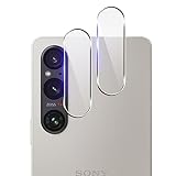 【2枚セット】 対応 Xperia 1 V SO-51D SOG10 カメラフィルム Xperia 1 V カメラ保護カバー (2枚) 【日本製素材旭硝子製】 用 エクスペリア 1 V レンズフィルム 強化カメラ保護フィルム 黒縁取り 露出オーバー防止 全面吸着 高透過率、硬度9H、3D Touch対応、飛散防止、指紋・汚れ防止、気泡ゼロ、ラウンドエッジ加工【FAMROLLS正規品】