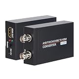 TVI/CVI/AHD to HDMI 変換アダプター AHD - HDMI フルHD 4K 720P / 1080P / 3MP / 4MP / 5MP / 8MP BNC to HDMIビデオアダプター TVI CVI AHD CVBS BNCビデオ信号 変換 HDTV/DVR/モニター 対応 （黒色）