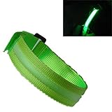 Ruanyi 1個のナイト屋外スポーツLEDランプアームランプ夜間警告ランプボタン電池 ( 色 : Green )