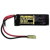 リポバッテリー 30C 2000mAh 7.4V ミニSタイプ互換 電動ガン用 リチウムポリマーバッテリー BA-034