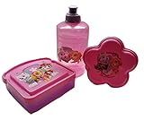 ピンクPaw Patrol BPAフリー1プラスチック水水差しボトル(16 oz pull-top、1サンドイッチボックス、1スナックコンテナby Zak Designsバンドルセット