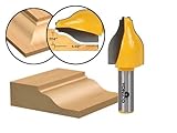 Yonico 12148 Panel Raiser Router Bit with Vertical Ogee Bead 1/2-Inch Shank by Yonico