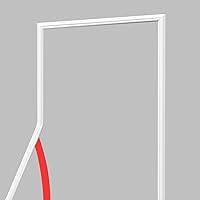 Hungbak 6,1 m x 2,7 cm Peel en Stick Stoel Rail Panel Molding, Voorgegronde Trim voor Woondecoratie & Wandbescherming