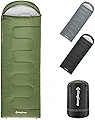 KingCamp 寝袋 封筒型 シュラ アウトドア フ コンパクト ワイド 連結可能 軽量 保温 丸洗い 快適温度1℃~6℃ オールシーズン キャンプ 登山 車中泊 防��災用 収納袋付き