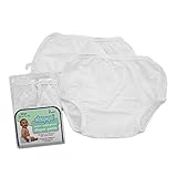 Dappi Waterproof 100% Nylon Diaper Pants, 2 Pack, White, Large by American Baby Company [並行輸入品]