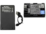 WELLSKY LP-E6P LP-E6NH LP-E6N LP-E6 互換バッテリー 1点 + [ 超軽量 ] USB Type C 互換充電器 バッテリーチャージャー LC-E6 LC-E6E 1点 端子保護カバー付き 純正品と同じよう使用可能 残量表示可能 一眼レフ キヤノン イオス EOS R5 Mark II/EOS C50 / EOS R6 Mark III