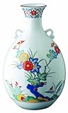 香蘭社 色絵岩菊 花瓶 694-NDK8