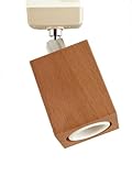 直付 WOODY モーガルソケット＜Kaku＞ライトブラウン（一般天井器具用-電球別売）