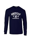 NCAA American University Eagles S、ロイヤル、100 %防縮加工長袖Tシャツ