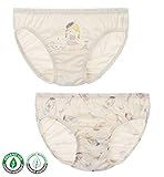 【あるこんたるこん】オーガニックコットン ベビー パンツ スケッチガール キッズ ジュニア 女の子 ショーツ 2枚セット (120)