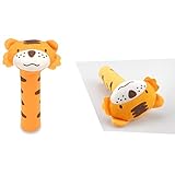 スティックガラガラ　可愛い赤ちゃんベビーおもちゃ 動物の形　にぎにぎ　プレゼント　出産祝い 虎