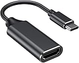 USB C HDMI 変換アダプター RayCue 4K@60Hz タイプ C HDMI 変換ケーブル 4K タイプ C HDMI 変換コネクター Thunderbolt 3/4 デバイス MacBook Pro/Air, iPad Pro/Air, Galaxy S9/S8, Surface Book 2, XPS,iPhone15 Pro などタイプCデバイス対応 ブラック
