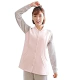 授乳パジャマ　レディース　長袖　マタニティ　授乳口付き　ルームウェア　エレガント　前開き　春秋冬用　上下セット　オシャレ　部屋着　ロング丈　ウエスト調節　厚手　妊婦用　寝巻き　無地　ナイトウェア　M 