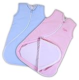 PurFlo SleepSac no Sleeves, 2.5 Tog (Light Blue, 3 - 9 Mths) Baby Sleeping Bag by PurFlo