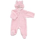 Little Me Girl's Bunny Fuzzy Pram - Pink (3-6 Months) by Little Me