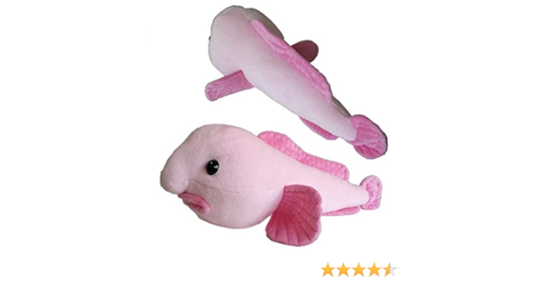 Amazon しんかいさんシリーズ ニュウドウカジカ X ブロブフィッシュ ぬいぐるみ 全長17cm ぬいぐるみ おもちゃ