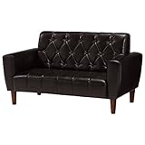 ソファー ダークブラウン プリス2P-DBR