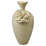 EcWorld Enterprises 7775126 Urban Designs Artisan Handcrafted Ceramic Flower Tall Accent Vase