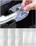 ドアハンドルプロテクションカバー 車用室外ドアハンドルプロテクター マツダ CX-3~CX-5~ CX-8~CX-30( ハイブリッド)~ CX-60( PHEV)~ロードスターRF 車種用 ドアカップフィルム 透明 車種に適用 日本語説明書付き 14ピース