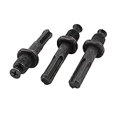 uxcell ドリルチャックアダプター 金属 12mm SDS 逆ネジ ドリルアクセサリー 3個入り