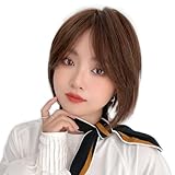 [ブライトララ] ウィッグ 人毛 MIX レディース フルウィッグ ボブ ショート ウイッグ p-hf1771-LLB-S