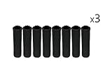 BTMB Thickeningブラック家具フィートソックス椅子脚床プロテクター 24PACK