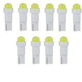 LED T5 T6.5 エアコン メーター スイッチ インジゲーター ポジション 球 超拡散 全面発光 COB タイプ ホワイト 白 汎用品 10個