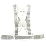 TOYO 安全ベスト 白 No.63 プリズム式反射ベスト タスキ形