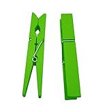 Tinksky Wooden Clothes Pins Clothespins Clothes Pegs Pins-40pcs(Green) [並行輸入品]