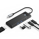 ORICO USB C ハブ 5 in 1 マルチポート USBハブ Type-C ドッキングステーション 4K HDMI、100W PD、2*USB-A ポート、1*USB-C 3.0 ポートMacBook/Ipad/Dell/HP/Surface/Lenovo用アダプター PWD-5P