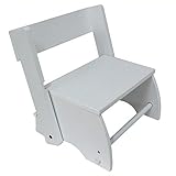 Teamson Kids - Windsor Kids Wooden Step Stool - Large / White [並行輸入品]