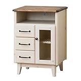 クロシオ ニューカントリー 50 FAX台 幅50.5cm奥行35cm 半完成品 一部組立 カントリー調 電話台