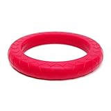 Siliconies Teething Ring (Chewy Bangle with Sensory Bumps) Fuschia-Pink by Family Bedrock