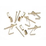 Bulk Buy : Darice DIY Crafts画像ハンガーフックwith Nails 30 lb真鍮メッキ7 Pieces ( 2 - Pack ) 7000 – 13