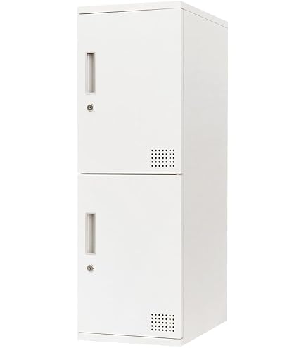 Amazon.co.jp: Easynest スチール製ロッカー 2人用 鍵付き 名札