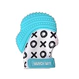 Munch Mitt Teething Mitten the Original Mom Invented Teething Toy- Teether Stays on Babys Hand for P