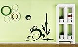 ビニールデカールCartoons For Kids壁ステッカーCurious Frog Croaking Swamp Cane Moon Night ( n357 ) XL 45 in X 52 in