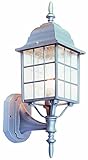 Design House 506089 Earl Grey Sanded Outdoor Uplight, 18.25-Inch by 6-Inch, Sanded Aluminum [並行輸入品]