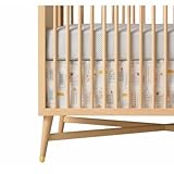 DwellStudio Crib Skirt Skyline Light Blue (Discontinued by Manufacturer) [並行輸入品]