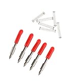 D DOLITY CB15 カッティング ブレード　5本入　プロッター アクセサリー　スプリング付き　彫刻カッター　全3サイズ選択　耐久性 - 45度