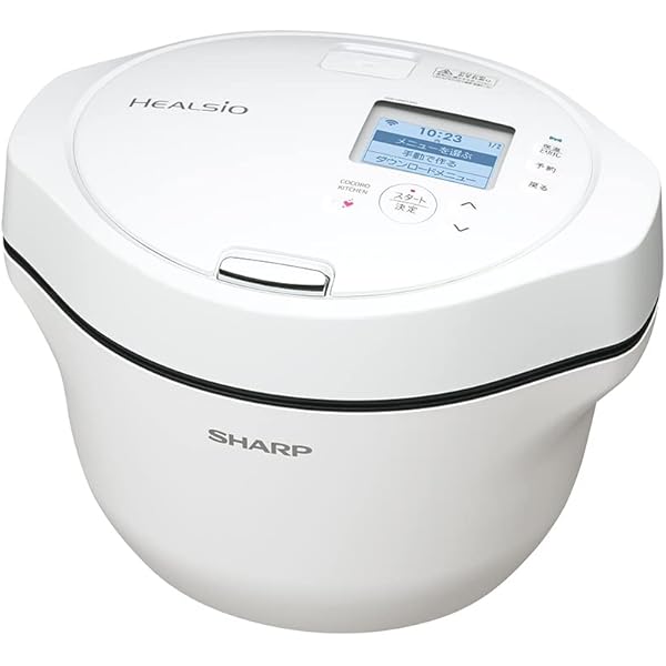 Amazon.co.jp: シャープ 水なし自動調理鍋 1.6L ホワイト系SHARP 