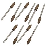 uxcell マウント研削ポイント シャンク2.35mm 直径5mm コーンヘッド 10枚入り