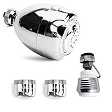 pf Waterworks hydrosaver節水キット – Includes – Watersense 3パターンヘッド, WaterSense回転、デュアルスプレーキッチンエアレーター、2 x 