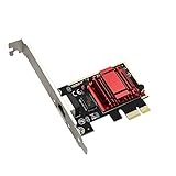 dynattenik 2.5Gbps PCI-Express (PCIe) マルチスピードイーサネットネットワークアダプター デュアルプロファイルコントローラーカード 2500/1000/100Mbps